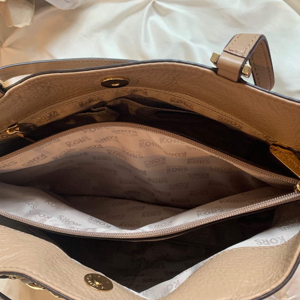 Michael Kors Tan Leather Satchel Handbag - Picture 6 of 9
